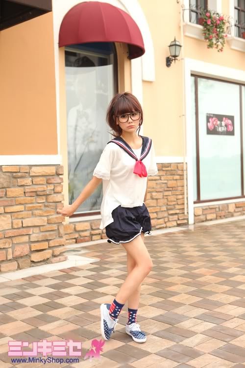 Sweet Schoolgirl Sailor Outfit